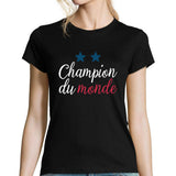 T-shirt femme Équipe de France Champion du Monde - Planetee