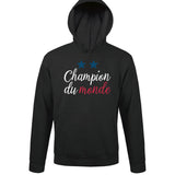 Sweat à capuche Équipe de France Champion du Monde - Planetee