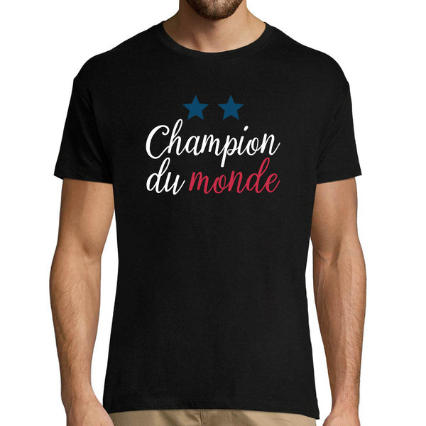 T-shirt homme Équipe de France Champion du Monde - Planetee