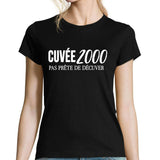 T-shirt Femme Anniversaire Cuvée 2000 - Planetee