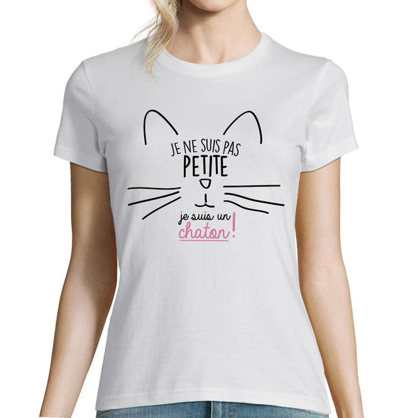 T-shirt Femme Petite Chaton - Planetee