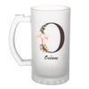 Chope de bière Océane Lettre Fleur - Planetee