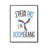 Affiche Bowling j'peux pas Blanc Premium - Planetee