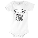 Body bébé Zèbre Demain - Planetee