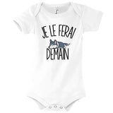 Body bébé Husky je le ferai demain - Planetee