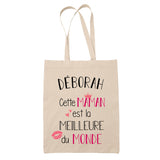 Tote Bag Déborah Meilleure Maman - Planetee