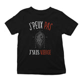 T-shirt enfant J'peux pas J'suis Vierge noir - Planetee