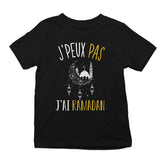 T-shirt enfant J'peux pas J'ai Ramadan noir - Planetee