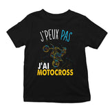 T-shirt enfant J'peux pas J'ai Méditation noir - Planetee