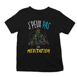 T-shirt enfant J'peux pas J'ai Maths noir - Planetee