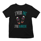 T-shirt enfant J'peux pas J'ai Jeûne noir - Planetee