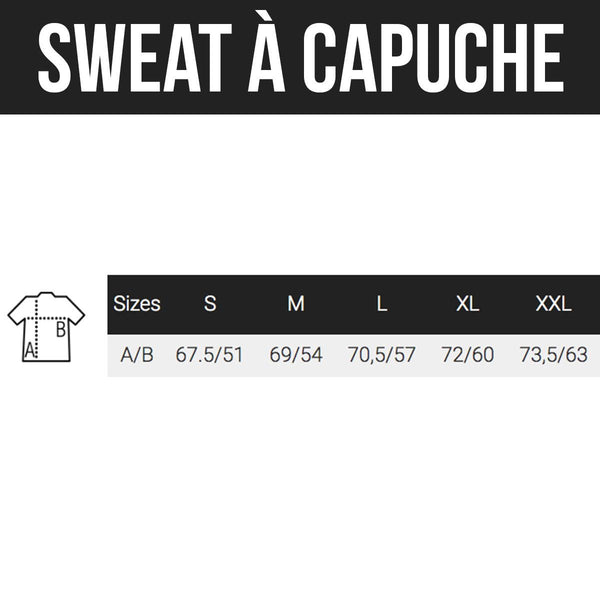 Sweat à capuche J'peux pas Je suis The Walking Dad noir - Planetee