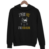 Sweat à capuche J'peux pas J'ai Ramadan noir - Planetee