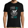 T-shirt homme J'peux pas J'ai Surf noir - Planetee