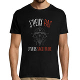 T-shirt homme J'peux pas J'suis Sagitaire noir - Planetee
