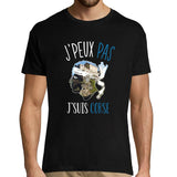 T-shirt homme J'peux pas J'suis Corse noir - Planetee