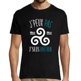 T-shirt homme J'peux pas J'suis Breton noir - Planetee