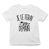 T-shirt Enfant Zèbre | Je le ferai Demain | Bodies Collection Animaux Humour Mignon - Planetee