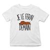 T-shirt Enfant Teckel | Je le ferai Demain | Bodies Collection Animaux Humour Mignon - Planetee