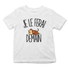 T-shirt Enfant Singe | Je le ferai Demain | Bodies Collection Animaux Humour Mignon - Planetee