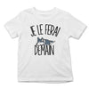 T-shirt Enfant Husky | Je le ferai Demain | Bodies Collection Animaux Humour Mignon - Planetee