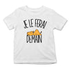 T-shirt Enfant Dromadaire | Je le ferai Demain | Bodies Collection Animaux Humour Mignon - Planetee