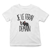 T-shirt Enfant Boston Terrier | Je le ferai Demain | Bodies Collection Animaux Humour Mignon - Planetee