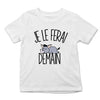 T-shirt Enfant Âne | Je le ferai Demain | Tee Shirt Collection Animaux Humour Mignon - Planetee
