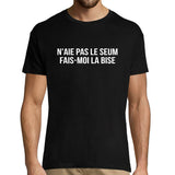 T-shirt Homme Thérapie Taxi N'aie Pas Le seum Fais Moi la bise - Planetee