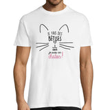 T-shirt Homme Bétises Chaton - Planetee