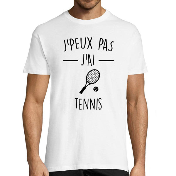 T-shirt Homme Je peux pas j'ai Tennis - Planetee