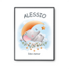 Affiche Alessio bébé d'amour éléphant - Planetee