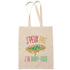 Sac Tote Bag J'peux pas Baby-foot beige - Planetee