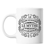 Mug Clerc de notaire Le Mythe la Légende blanc - Planetee