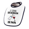 Bavoir bébé Le copain de boisson de papa Vin - Planetee