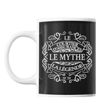 Mug Courtier d'assurances Le Mythe la Légende noir - Planetee