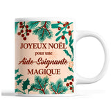 Tasse Noël Aide-Soignante femme Beige - Planetee