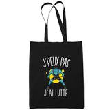 Sac Tote Bag Lutte Je peux pas Noir - Planetee