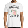 T-shirt homme cochon c'est la vie - Planetee