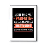 Affiche Maryvonne pas parfaite mais presque pareil - Planetee