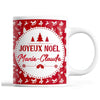 Tasse Noël Marie-Claude Rouge - Planetee