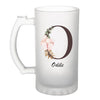 Chope de bière Odile Lettre Fleur - Planetee