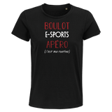 T-shirt femme E-Sports C'est ma Routine - Planetee