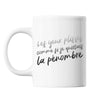 Mug Les Yeux plissés Pénombre Blanc - Planetee