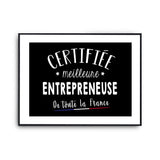 Affiche Epicière Femme Métier Meilleure de France - Planetee