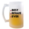 Chope de bière Best Retraité Ever - Planetee