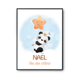 Affiche Naël bébé Panda Roi des Câlins - Planetee