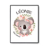 Affiche Léonie Bébé d'amour Koala - Planetee