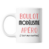 Mug Modélisme C'est ma Routine Blanc - Planetee