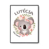 Affiche Lutécia Bébé d'amour Koala - Planetee